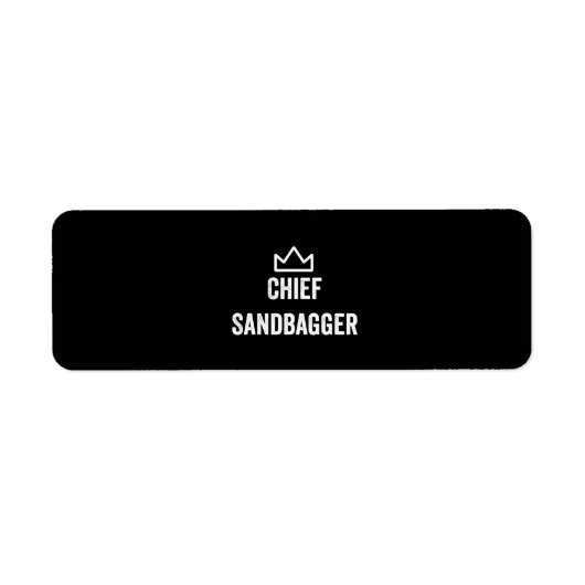 Étiquette Chef Sandbagger Golf mème Bjj Chess Sandbag (Devant)