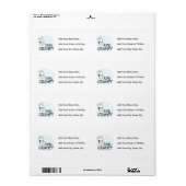 Étiquette Chemises et cadeaux King Grampy (Feuille entière)