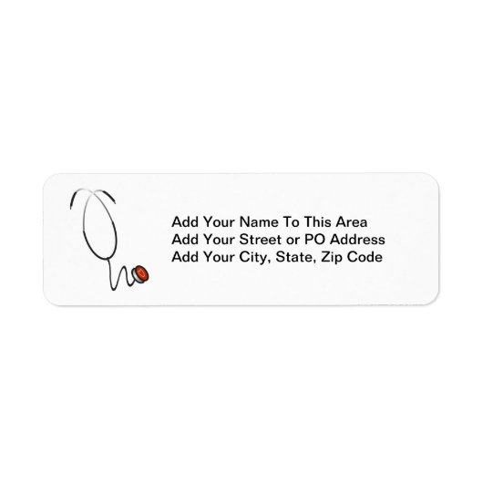 Étiquette Chemises et cadeaux Stethoscope (Devant)