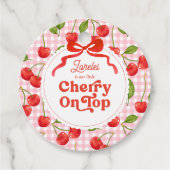 Étiquette Cherry on Top Favoriser (Devant)