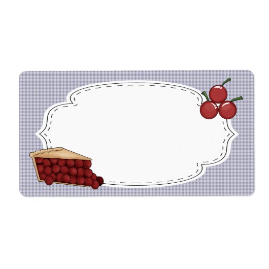 Étiquette Cherry Pie Label (Devant)