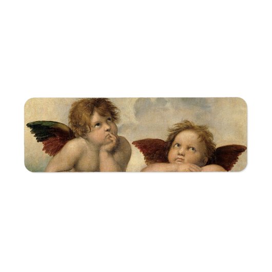 Étiquette Chérubins Anges Raphaël (Devant)