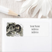 Étiquette Cheshire Chat Alice Wonderland Classic (En situation)