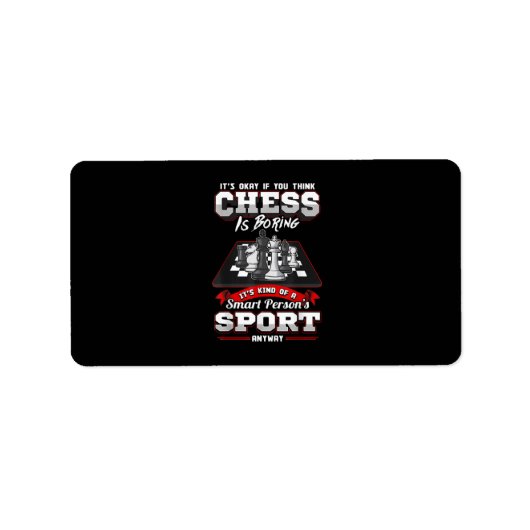 Étiquette Chess Funny (Devant)