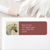 Étiquette Cheval andalou grise (En situation)