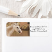 Étiquette Cheval blanc (En situation)