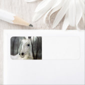 Étiquette Cheval blanc (En situation)