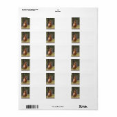 Étiquette Cheval Dans Les Bois (Feuille entière)