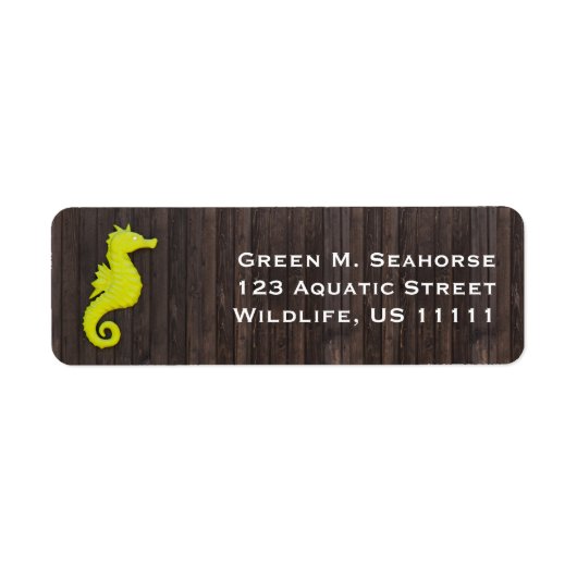 Étiquette Cheval de mer (Devant)