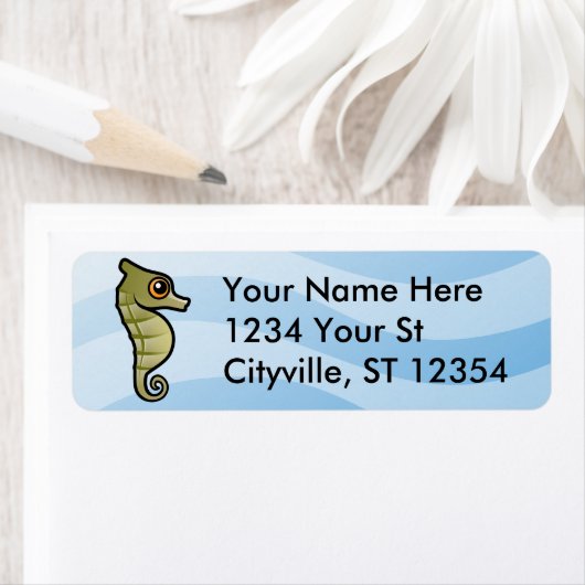 Étiquette Cheval de mer nain (En situation)