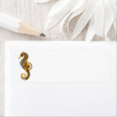 Étiquette Cheval de mer Steampunk (En situation)