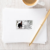 Étiquette Cheval d'hiver (En situation)