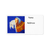 Étiquette Cheval et Ange (Devant)