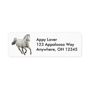 Étiquette Cheval Leopard Appaloosa