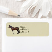 Étiquette Cheval Morgan de profil (En situation)