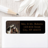 Étiquette cheval rustique cowboy mariage campagnard occident (En situation)