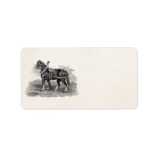 Étiquette Cheval vintage 1800s Agriculture Illustration Chev