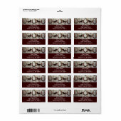 Étiquette Chevaliers Chaussures à cheval Grange Bois Cowboy  (Feuille entière)