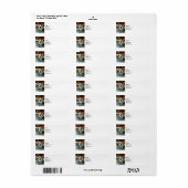 Étiquette Chevaux de carrousel (Feuille entière)