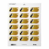 Étiquette Chevaux de Coeur V Vacances (étoiles d'Or) (Feuille entière)