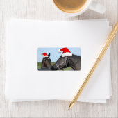 Étiquette Chevaux de Noël (En situation)