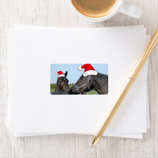 Étiquette Chevaux de Noël (En situation)