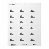 Étiquette chèvre de montagne (Feuille entière)