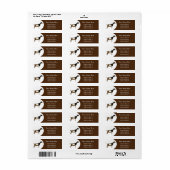 Étiquette Chèvre laitière nigériane personnalisée (Feuille entière)