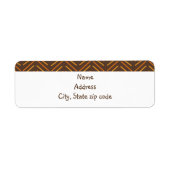 Étiquette Chevron des années 1970 (Devant)