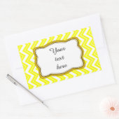 Étiquette Chevron jaune (Enveloppe)