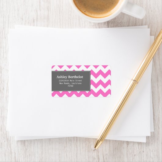 Étiquette Chevron Stripes (En situation)