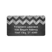 Étiquette Chevrons de tableau avec type Whimsical (Devant)