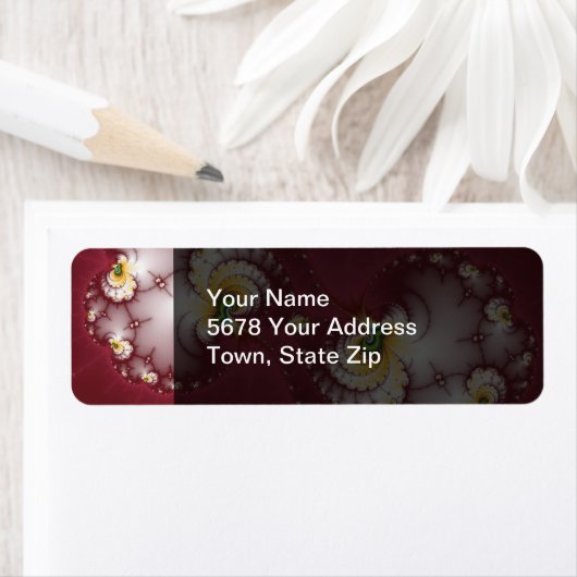 Étiquette Chew d'os de chien - Fractal (En situation)