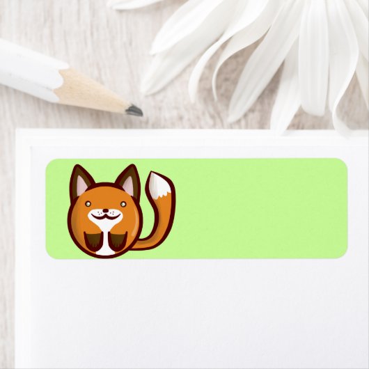 Étiquette Chibi Fox (En situation)