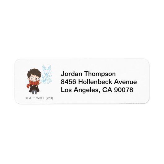 Étiquette Chibi HARRY POTTER™ Patronus (Devant)