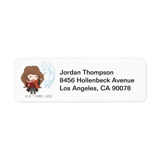 Étiquette Chibi Hermione Granger Patronus (Devant)
