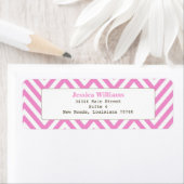 Étiquette Chic Chevron (En situation)