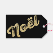 Étiquette chic de cadeau de Noël de Noel de (Devant (Horizontal))
