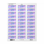 Étiquette Chic Diamants Argent Holographique (Feuille entière)