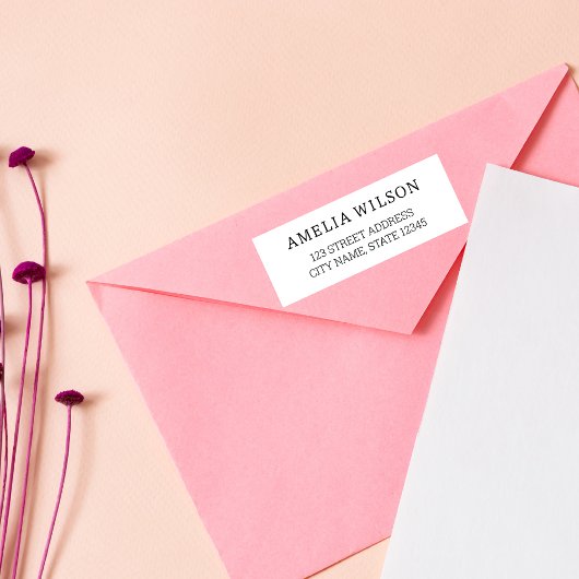 Étiquette Chic Elegance | Modern Minimalist | Return Address