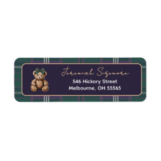 Étiquette Chic elegant R. Lauren theme return address label