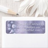 Étiquette Chic geek | Dusty Lavender Purple Planets Adresse (En situation)