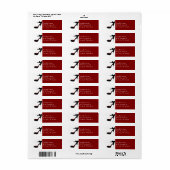 Étiquette Chic Ladies Stiletto High Heure Custom (Feuille entière)