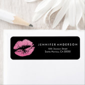 Étiquette Chic maquillage Artiste Lèvres de Parties scintill (En situation)