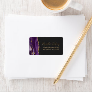 Étiquette Chic Mariage Réponse Adresses Personnalisées Viole