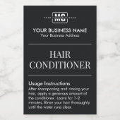 Étiquette Chic Monogramme cheveux Shampooing (Étiquettes simples)