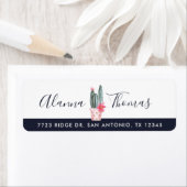 Étiquette Chic, tendance Aquarelle Floral Cactus Plante (En situation)