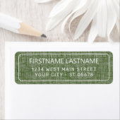 Étiquette Chic White Simple Styled Typography Script Label (En situation)
