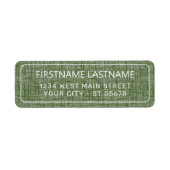 Étiquette Chic White Simple Styled Typography Script Label (Devant)