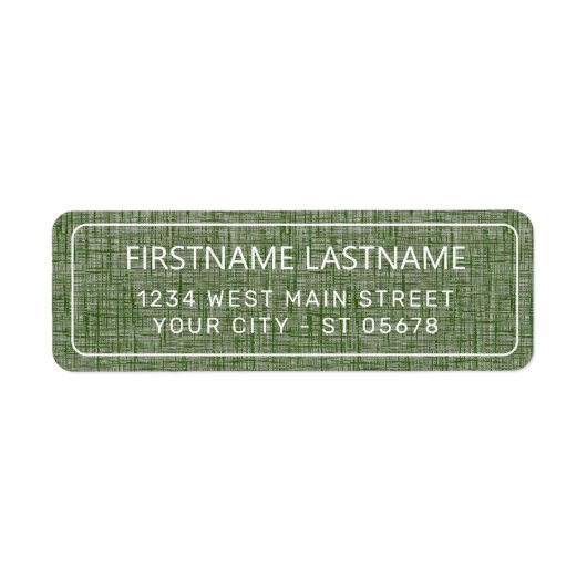 Étiquette Chic White Simple Styled Typography Script Label (Devant)